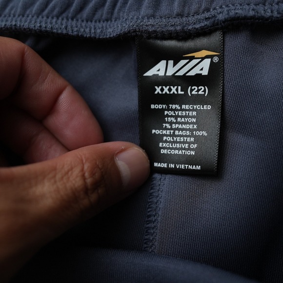 Avia Pants Women Athletic Wide Leg Blue Elastic Waist Scuba New Tag 3XL22 - Picture 4 of 10